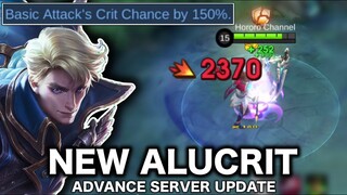 REVAMPED ALUCARD CRIT?! new advance server update