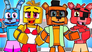 Freddy and Crew RETURN FNAF Minecraft สวมบทบาท