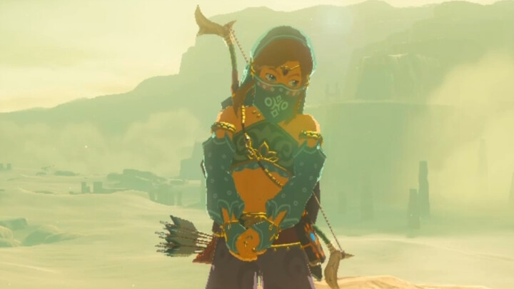 [Breath of the Wild] Pengamatan ekspresi dan gerakan Link selama pemakaian wanita pertamanya