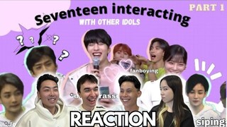 Seventeen interacting with other idols aka A MeSS REACTION!!