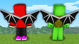 JJ and Mikey Survive With Wings in Minecraft - Maizen
