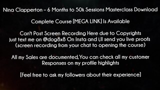 Nina Clapperton Course 6 Months to 50k Sessions Masterclass Download