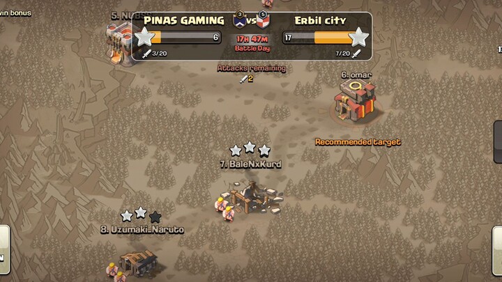 Clash of Clans - Clan War TH10 Queen charge attack strategy
