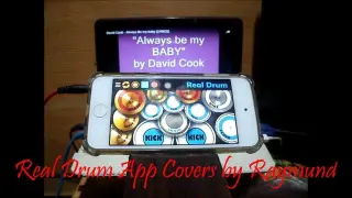 David Cook - Always Be my Baby (Real Drum App Covers by Raymund)