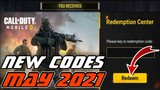 NEW Redeem CODES Call of Duty Mobile | May 2021