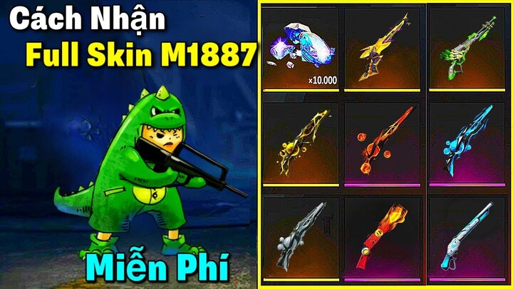 [Free Fire] Cách Nhận Full Skin M1887 Miễn Phí  Cực Đơn Giản | Thành Công Trong 1 Bước