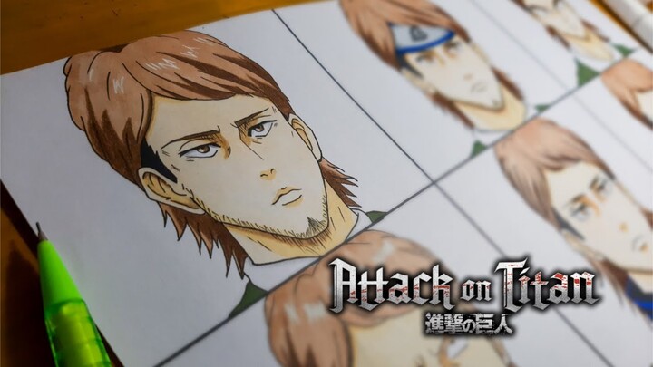 Drawing JEAN KIRSTEIN from ATTACK ON TITAN in DIFFERENT ANIME STYLE | SHINGEKI NO KYOJIN (進撃の巨人)