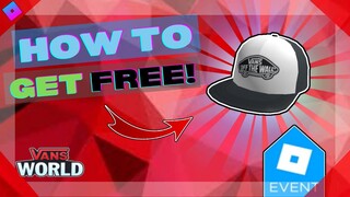 [VANS WORLD EVENT 2021!] How to get Vans White-Black Classic Patch Trucker Hat! | Roblox Vans World