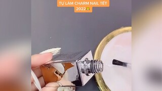 Nail Inspiration| Tự làm charm nail tết