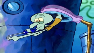 Squidward is the scariest one, he played so crazy that the driver jumped out of the car on the spot!