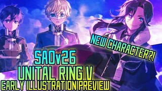 NEW Illustrations and Character! Sword Art Online 26 Unital Ring V Preview! | Gamerturk SAO