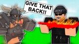 Stealing from NOOBS in Roblox Bedwars...