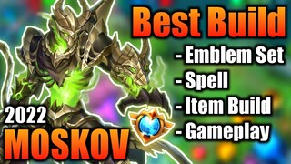 MOSKOV BEST BUILD 2022 | TOP 1 GLOBAL MOSKOV BUILD | MOSKOV - MOBILE LEGENDS | MLBB