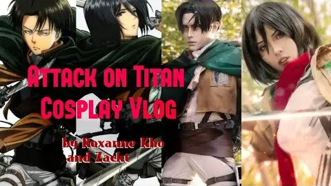 Attack on Titan / Shingeki no Kyojin Levi and Mikasa Ackerman Cosplay Vlog - (Khosplay Vlog #3)