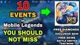 10 EVENTS in Mobile Legends You Should Not Miss