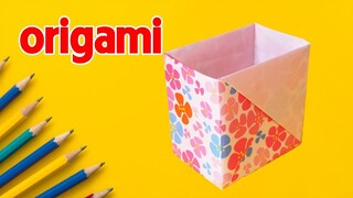 Cách làm hộp quà bằng giấy cực dễ - Cách Gấp Hộp Quà đơn giản Gấp giấy Origami -hộp bằng giấy a4