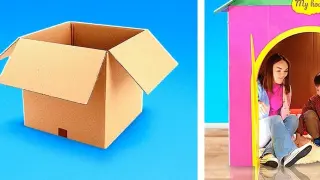 Understood, immediately go to the waste paper box! Cardboard box renovation ideas sharing