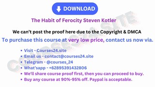 The Habit of Ferocity Steven Kotler