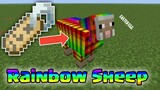 Minecraft Rainbow Sheep Easter Egg