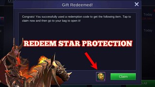 REDEMPTION CODE SA MOBILE LEGENDS | STAR PROTECTION SA MOBILE LEGENDS