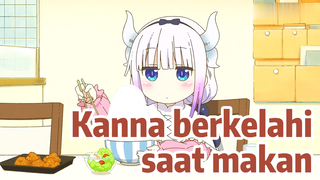 Kanna berkelahi saat makan