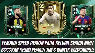 📌SPEED DEMON!! BOCORAN RESMI PEMAIN TIM C EVENT WINTER WILDCARDS EA SPORT FC 24 MOBILE