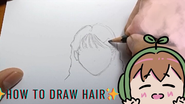 HOW TO DRAW HAIR✨