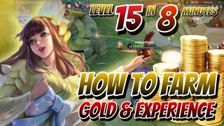 How To Farm Gold and Exp in Solo Queue | Level 15 in 8 Minutes | Honor of Kings Global