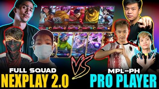 NEXPLAY 2.0 vs. PRO PLAYER (Bren FlapTzy, Work rTzy, OMG Hadjizy,  NXP Exort) ~ Mobile Legends