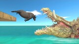 Long Jump Above Deadly Crocodile - Animal Revolt Battle Simulator