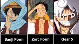 One Piece All Luffy Transformation