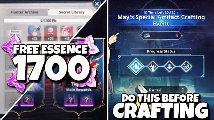 DO THIS BEFORE CRAFTING ARTIFACT & MORE FREE ESSENCE FOR GINA OR THOMAS - Solo Leveling Arise