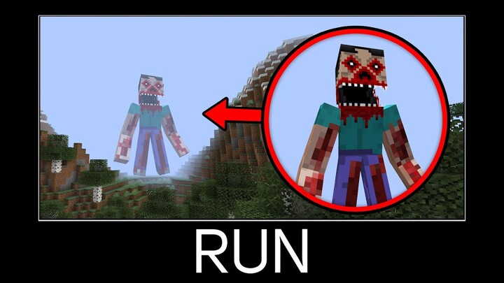Minecraft wait what meme part 367 (Scary Steve Giant)