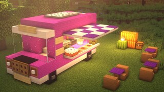 Minecraft:  How to Build a Food Truck | Restaurant on wheels