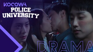 Jin Young kisses Krystal and falls down [Police University Ep 6]