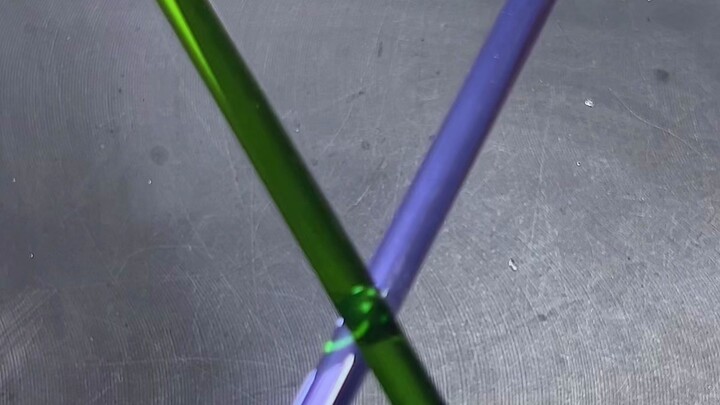 Burning glass Guess what you can make with two glass rods?