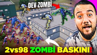 YENİ MOD! BÜYÜK ZOMBİ BASKINI! (ÇOK KORKUNÇ) 2v98 ! PUBG Mobile Ordu Savaşları