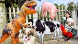 Khủng long bắt các con vật, con bò, con gà - Changcady thu phục khủng log làm thú cưng - Part 310