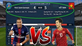 Việt Nam vs Paris Saint-Germain | Công Phượng chuẩn bị sang Pháp | Dream League Soccer 2019