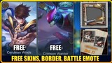 New Events | Free Skins, Special Border, Battle Emote in Mobile Legends [EVENT UPDATE]