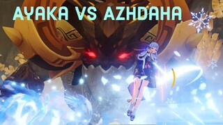 C6 Kamisato Ayaka Solo Azhdaha - [Genshin Impact]