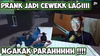 PRANK JADI CEWEK DI MODE TRAINING NGAKAK PARAH |FREE FIRE PRANK