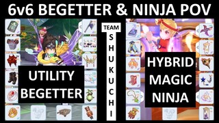 TEAM SHUKUCHI: UTILITY BEGETTER AND HYBRID MAGIC NINJA GAMEPLAY