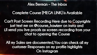 Alex Berman  course -  The Inbox download