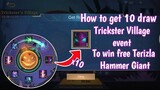 How to get free Holloween candies and 10 draw to win Terizla Hammer Giant in mobile legends