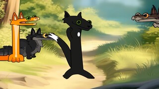 【Cat Warrior/Crowpaw】เต้นแบบไม่มีฟันแต่มันคือ Warrior Cats (มีมแอนิเมชั่น)