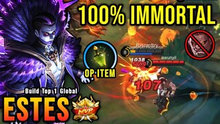 MVP Plays!! Estes New OP Build 100% IMMORTAL!! - Build Top 1 Global Estes ~ MLBB