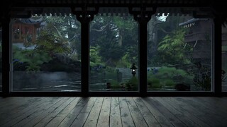 【东方美学】c4d 国风场景制作（100倍速过程）octane和风动态场景