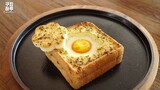 Full of Flavor!! Garlic Cheese Toast! Perfect Breakfast! You Should Try it by 쿠킹하루 Cooking Haru :)