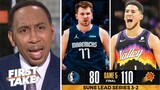 First Take | Stephen A. rips Mavericks after collapse in third quarter gives Suns Game 5 wins